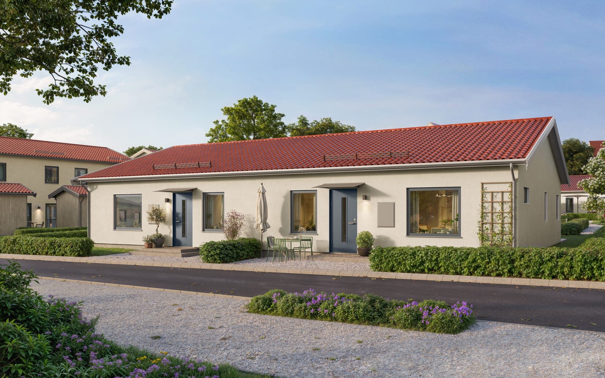 Entrésida parhus 90 kvm