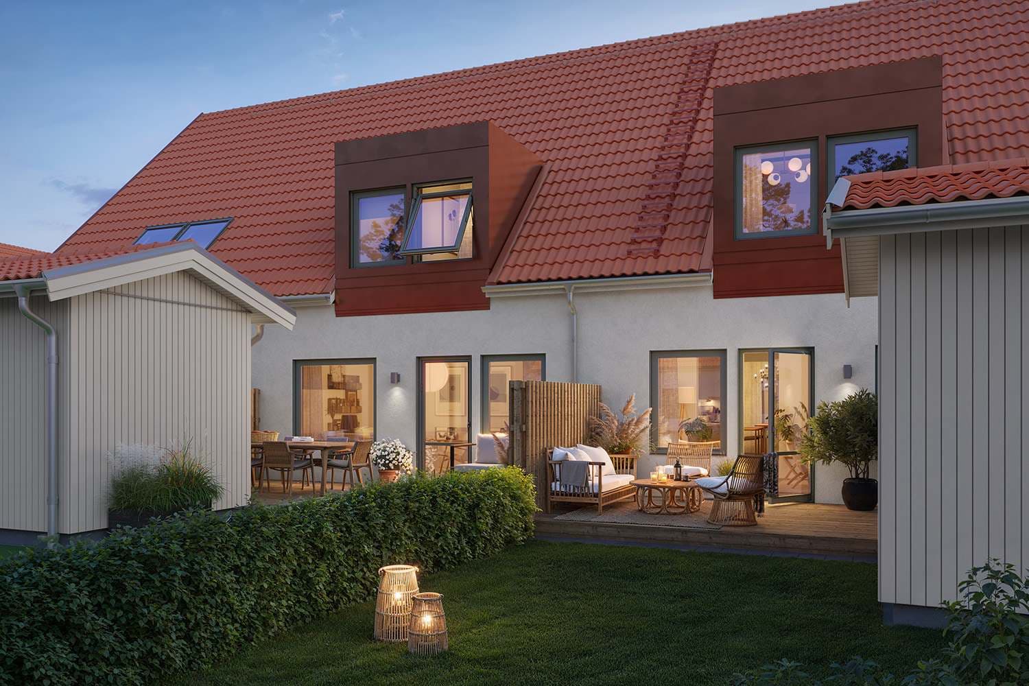 bild på radhus i Brf Fasanen