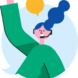 kvinna som räcker upp handen